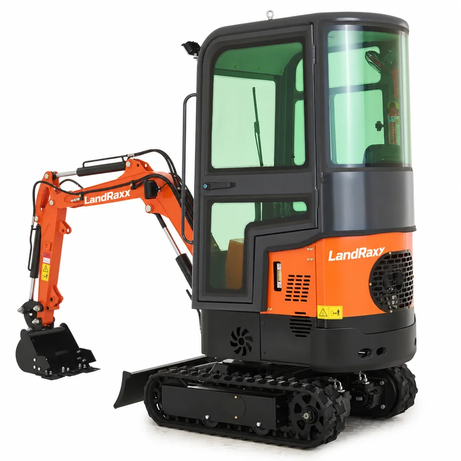 LandRaxx Enclosed Cab Excavator — view 3