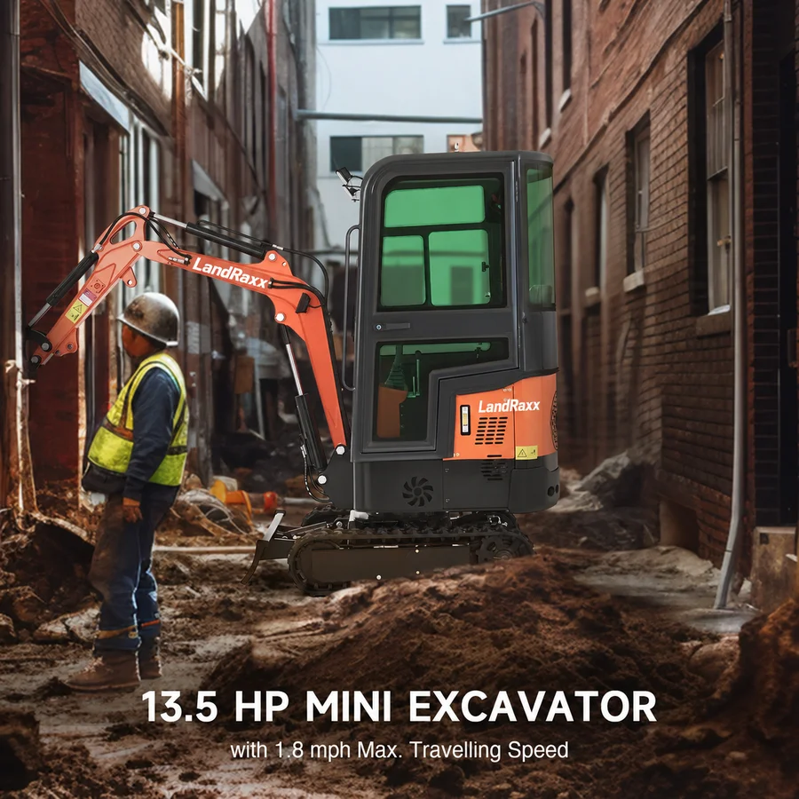 LandRaxx Enclosed Cab Excavator — view 5
