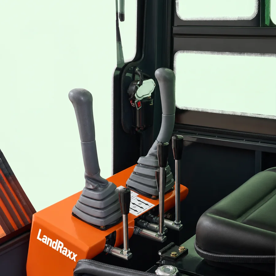 LandRaxx Enclosed Cab Excavator — view 13